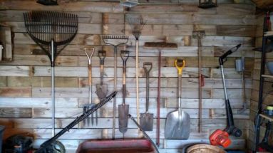 tool wall shed